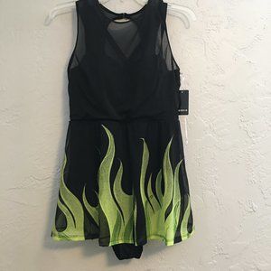 DISNEY SLEEPING BEAUTY MALEFICENT ONE-PIECE SWIMSUIT SWIM DRESS TORRID SIZE 0